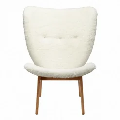 NORR 11 Elephant Lounge Sessel Schaffell Gestell geräucherte Eiche| Sessel