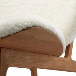 NORR 11 Elephant Lounge Sessel Schaffell Gestell geräucherte Eiche| Sessel