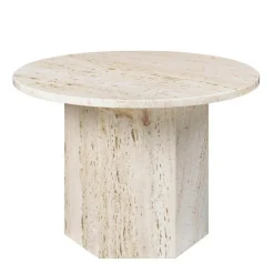 Beistelltische^Gubi Epic Kaffeetisch Ø60cm Travertin