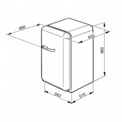 Smeg FAB10H Happy Homebar Standkühlschrank| Küchengeräte
