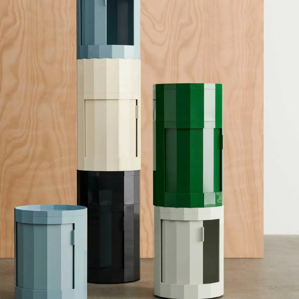 HAY Facet Container hoch mit Füßen und Rollen| Container|Container