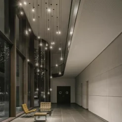 Pendelleuchten^GRAU Falling Sun LED Pendelleuchte mit App-Steuerung