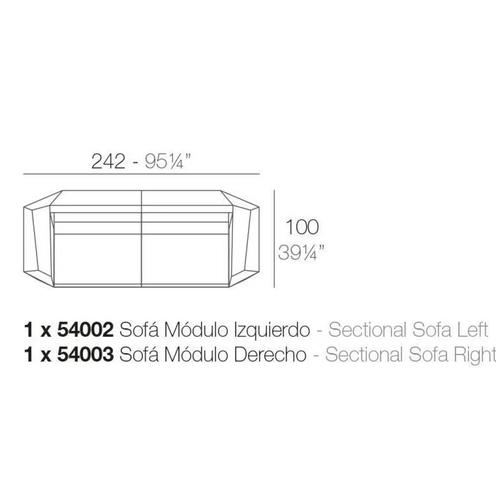 Outdoor-Sofas & Sessel^Vondom Faz Outdoor Zweisitzersofa