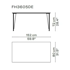 Fritz Hansen FH3605™ Schreibtisch| Tische|Schreibtische