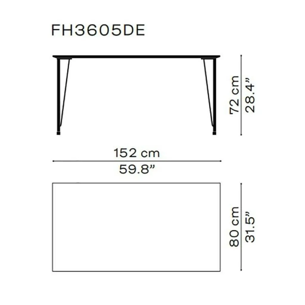 Fritz Hansen FH3605™ Schreibtisch| Tische|Schreibtische