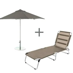 Jan Kurtz Fiam Amigo Sonnenliege mit Elba Sonnenschirm| Sonnenschirme