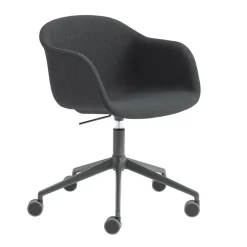 Bürostühle^Muuto Fiber Chair Drehstuhl mit Rollen und Gaslift