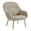 Sessel^Muuto Fiber Lounge Armchair Holzgestell gepolstert