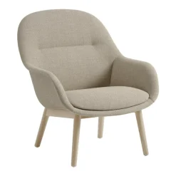 Sessel^Muuto Fiber Lounge Armchair Holzgestell gepolstert