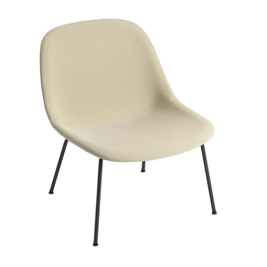 Muuto Fiber Lounge Stuhl Stahlgestell gepolstert| Sessel