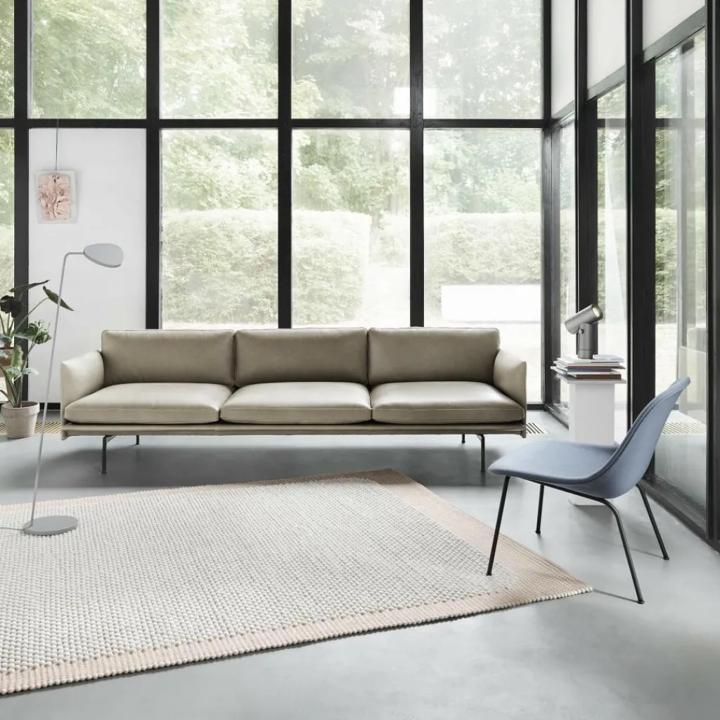 Muuto Fiber Lounge Stuhl Stahlgestell gepolstert| Sessel