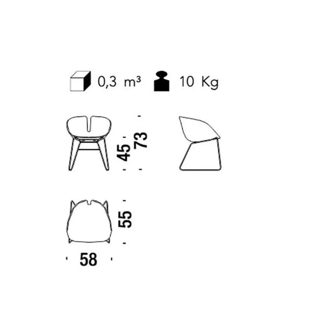 Stühle^Moroso Fjord H. Armlehnstuhl