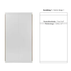 Schränke^Müller Small Living Flai Kleiderschrank zweitürig