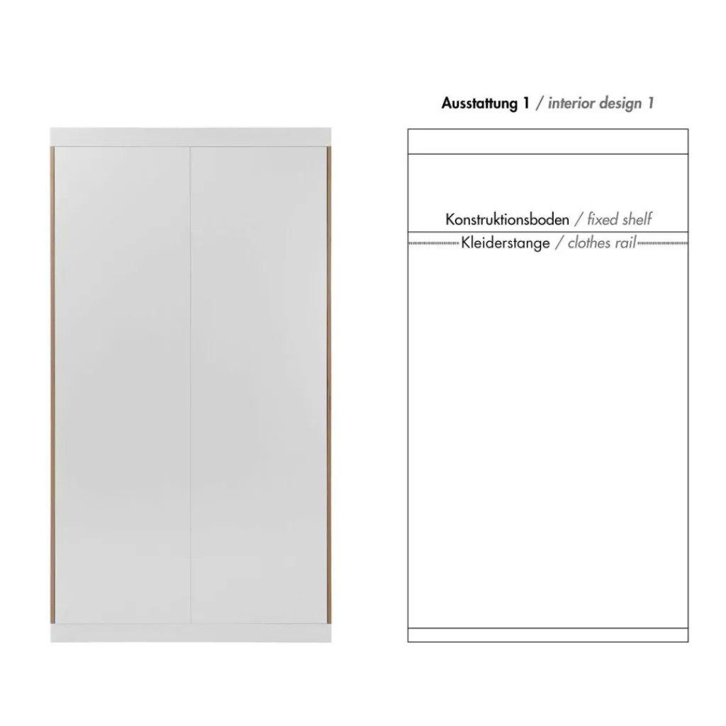 Schränke^Müller Small Living Flai Kleiderschrank zweitürig