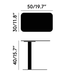 Tische^Tom Dixon Flash Beistelltisch rechteckig