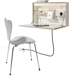 Müller Small Living Flatbox LED Wandsekretär mit Soft-Touch Schalter| Tische|Sekretäre