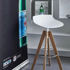 MDF Italia Flow Barhocker Gestell Eiche 78cm| Barhocker