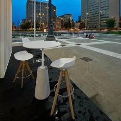 MDF Italia Flow Barhocker Gestell Eiche 78cm| Barhocker