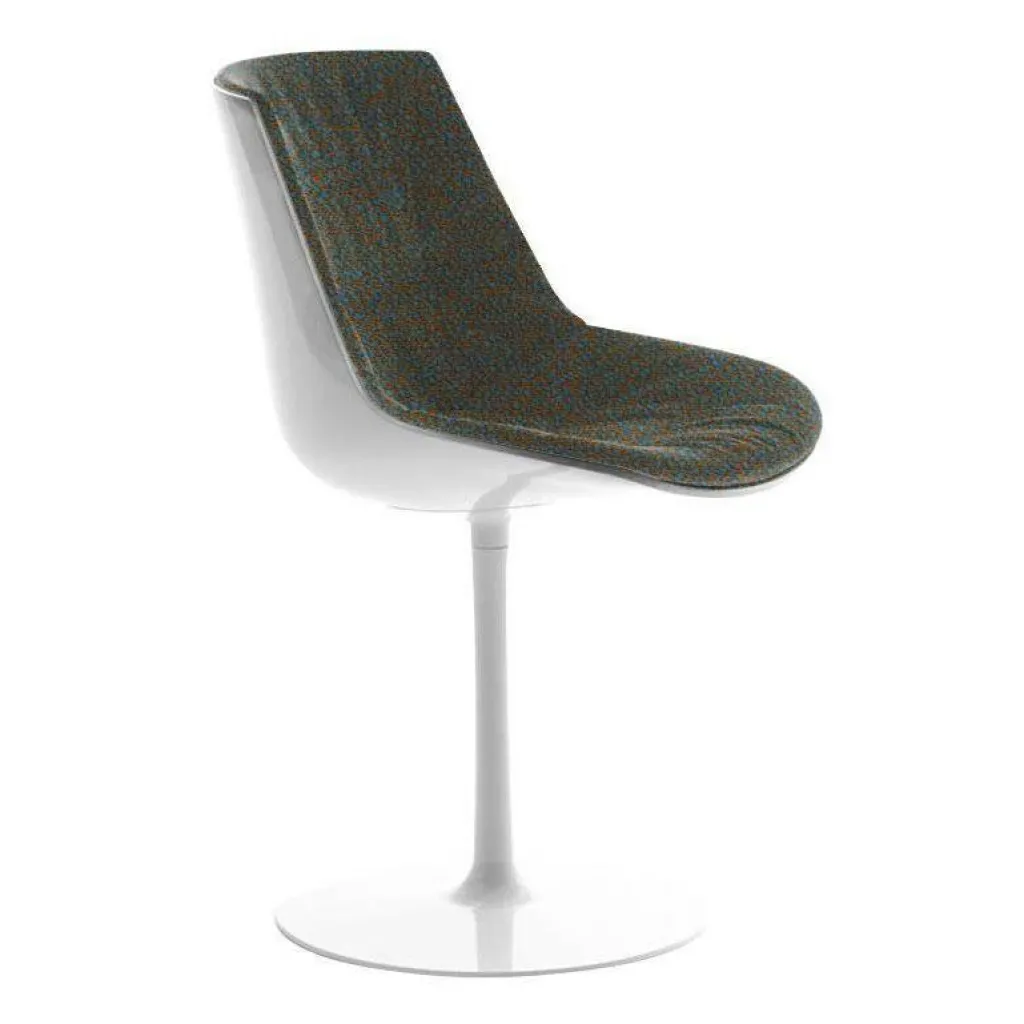 MDF Italia Flow Drehstuhl gepolstert mit Tellerfuß| Stühle