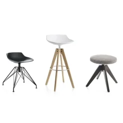 MDF Italia Flow Hocker gepolstert 48cm| Hocker