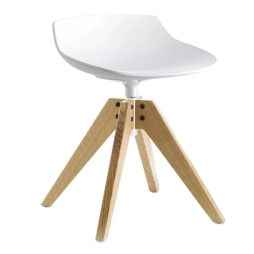 Hocker^MDF Italia Flow Hocker Gestell Eiche 44cm