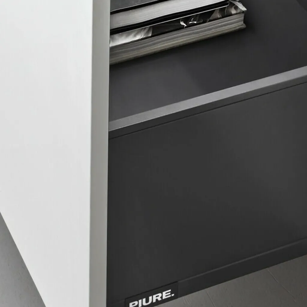 Piure Flow Q Sideboard mit 2 Schubkästen und Klapptür 160x99x40cm| Sideboards|Sideboards