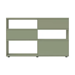 Piure Flow Q Sideboard mit 2 Schubkästen und Klapptür 160x99x40cm| Sideboards|Sideboards