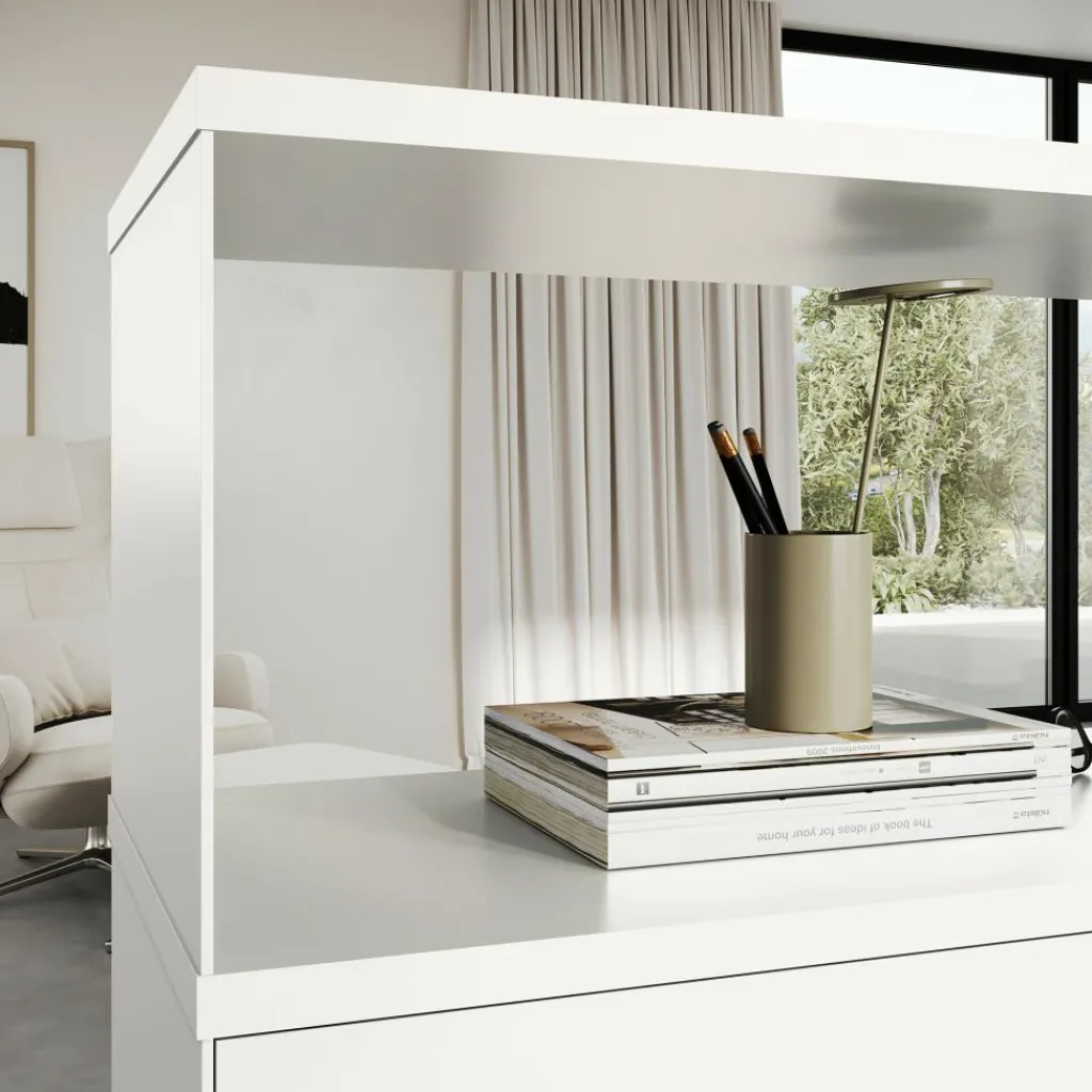 Piure Flow Q Sideboard/Standregal mit 3 Klapptüren 160x124x40cm| Sideboards|Sideboards