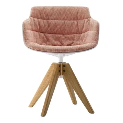 Stühle^MDF Italia Flow Slim Armlehnstuhl Gestell Eiche VN gepolstert