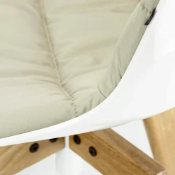 Stühle^MDF Italia Flow Stuhl gepolstert Gestell Eiche