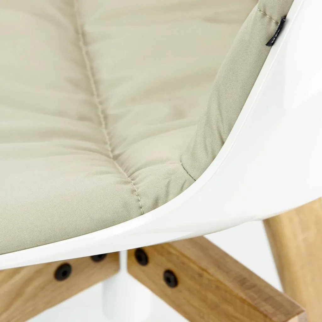 Stühle^MDF Italia Flow Stuhl gepolstert Gestell Eiche