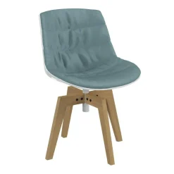 Stühle^MDF Italia Flow Stuhl gepolstert Gestell Eiche