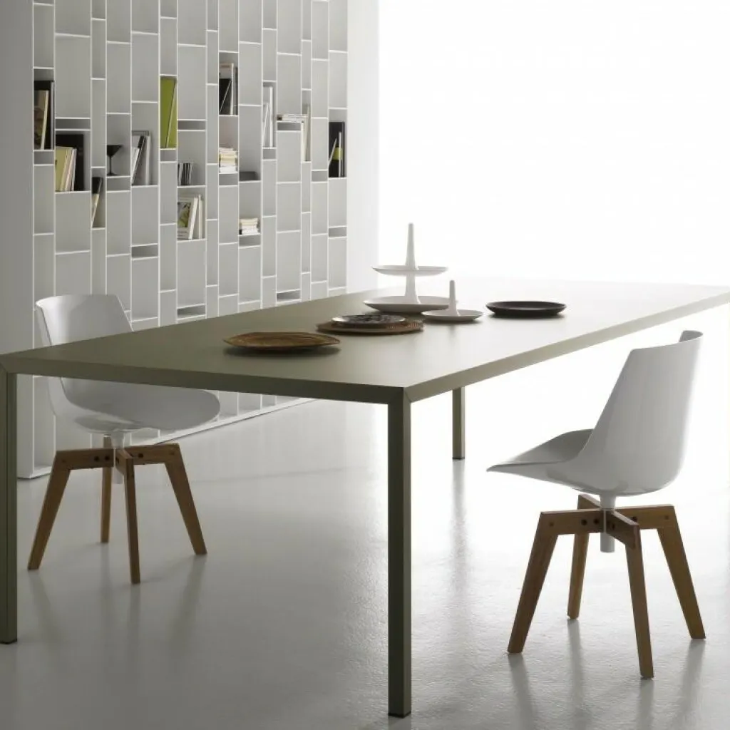 Stühle^MDF Italia Flow Stuhl gepolstert Gestell Eiche