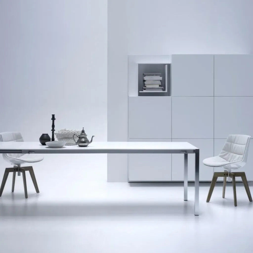 Stühle^MDF Italia Flow Stuhl gepolstert Gestell Eiche