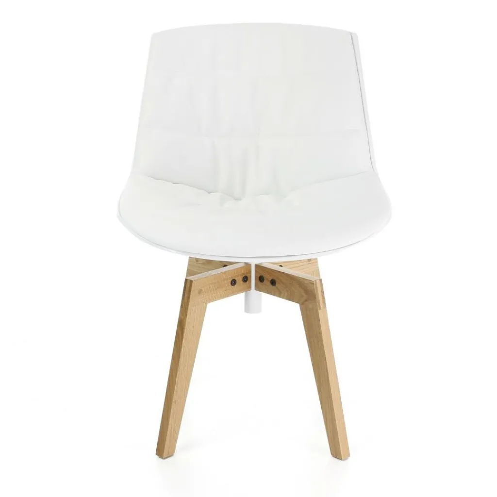 Stühle^MDF Italia Flow Stuhl gepolstert Gestell Eiche