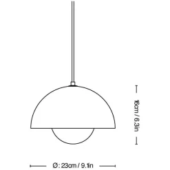 &Tradition Flowerpot VP1 Pendelleuchte mit Muster| Pendelleuchten