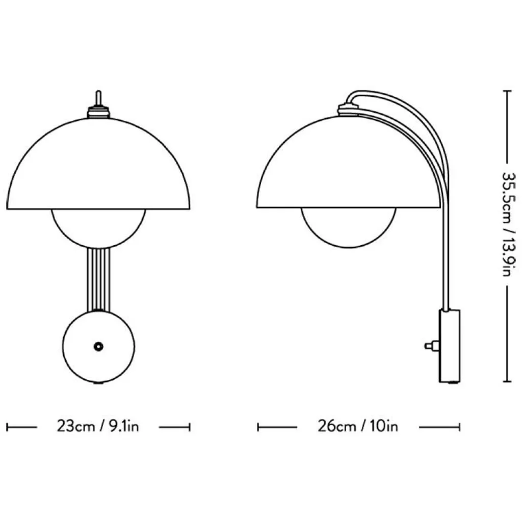 &Tradition Flowerpot VP8 Wandleuchte| Wandleuchten