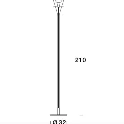 Fontana Arte Flute Stehleuchte| Stehleuchten