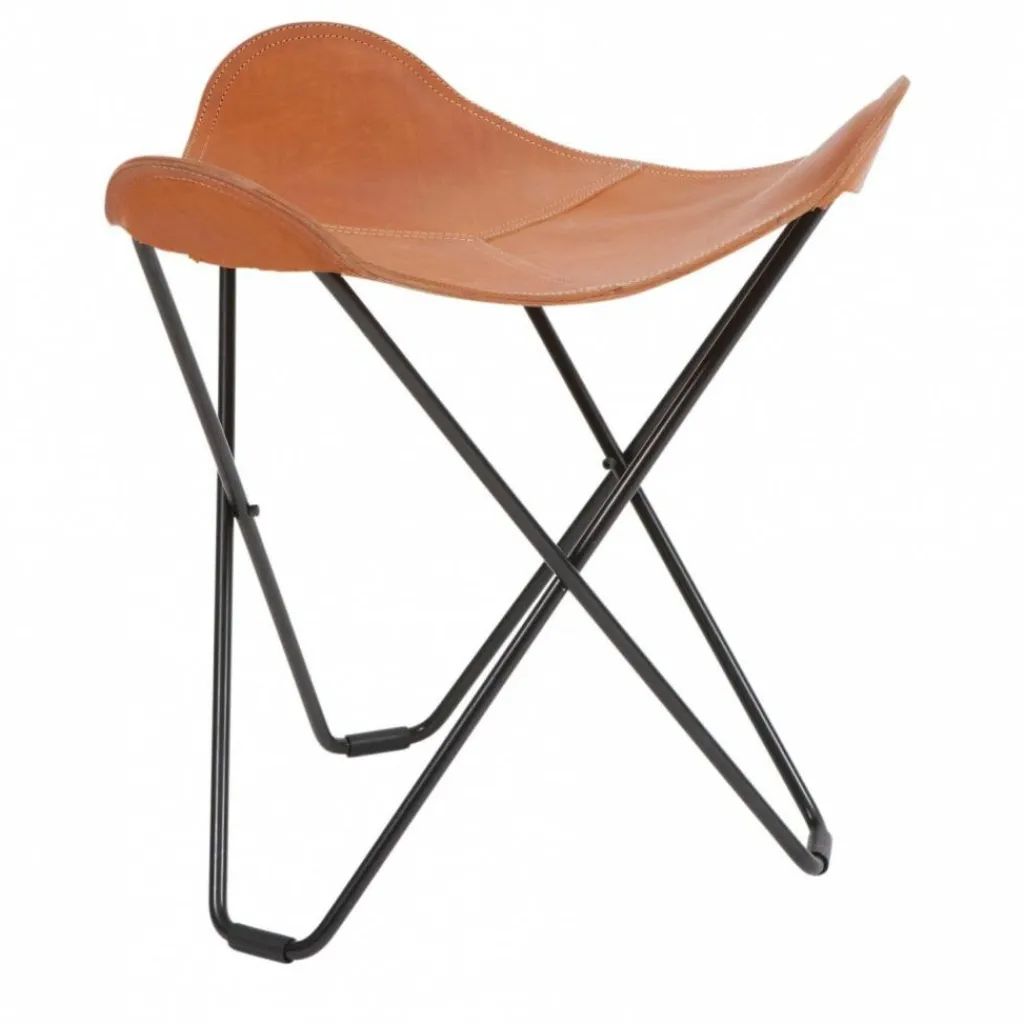 cuero Flying Goose Pampa Hocker| Hocker