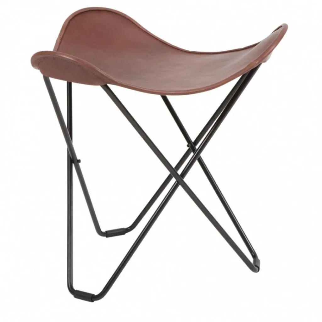 cuero Flying Goose Pampa Hocker| Hocker