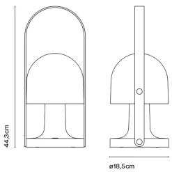 Marset FollowMe Plus LED Leuchte mit Akku| Outdoor-Akkuleuchten|Outdoor-Akkuleuchten