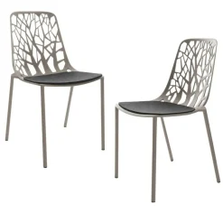 Gartenstühle^Fast Forest Gartenstuhl 2er-Set inkl. Auflagen