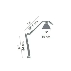 Luceplan Fortebraccio Parete Wandleuchte 100W| Wandleuchten