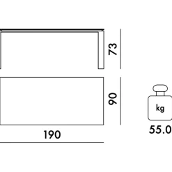 Tische|Esstische^Kartell Four Esstisch 190x90cm