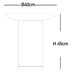 Tische|Beistelltische^Petite Friture Francis Tall Mirror Beistelltisch