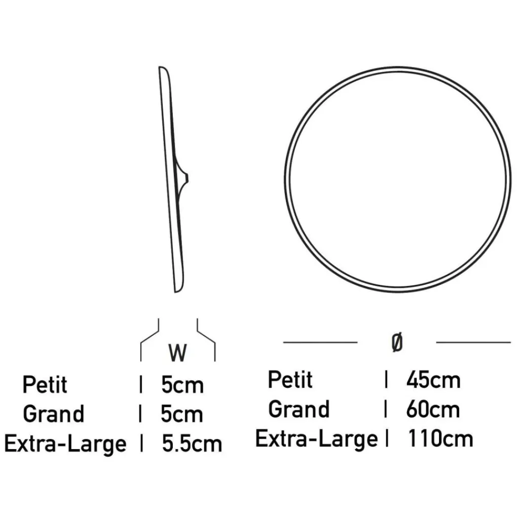 Petite Friture Francis Wandspiegel| Badaccessoires