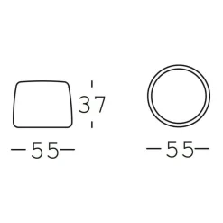 Poufs^freistil Rolf Benz freistil 173 Teddy Edition Pouf