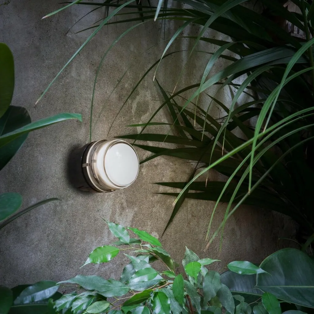 Badezimmerleuchten^Oluce Fresnel 1148 Außenwand-/Deckenleuchte