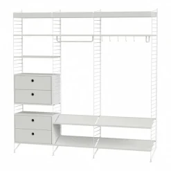 String Garderobe mit Schuhablage 200x200cm| Schränke|Garderoben