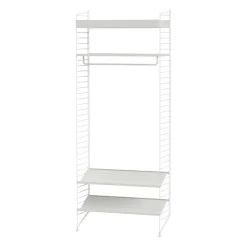 String Garderobe mit Schuhablage 200x80cm| Garderoben